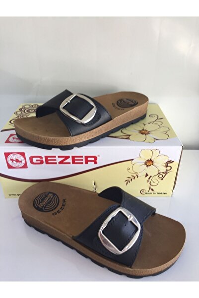 GEZER tek tokalı ortopedik topuk destekli terlik