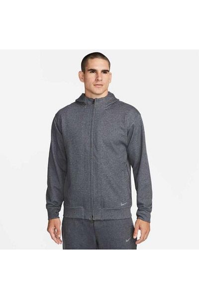 Nike Yoga Dri Fit Hoodie Fz Restore Gray Men's Sweatshirt DQ4876-011