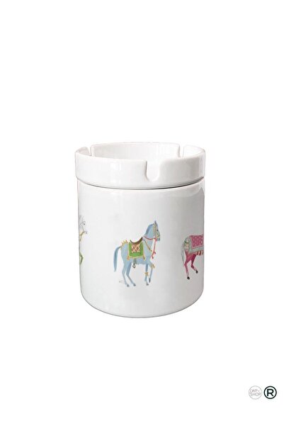 LWP Shop At Desenli Porselen Kül Tablası