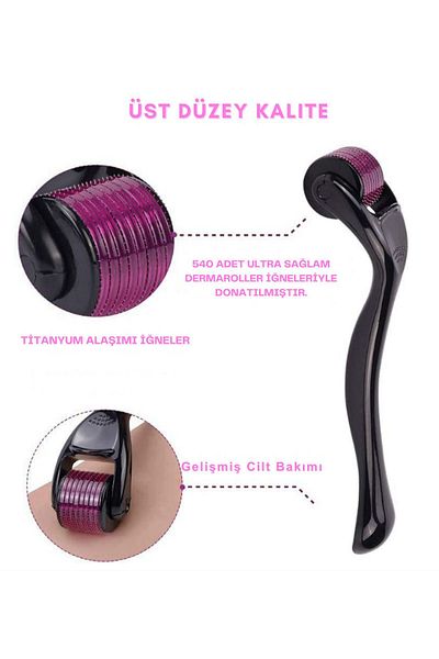 Modo Di Bellezza Titanium Tip 540 Needle Derma Roller 0.5 Mm Needle