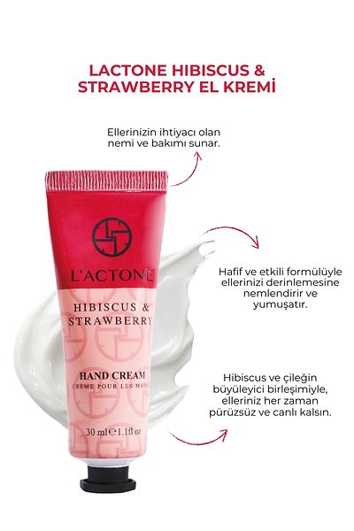 L'ACTONE Hibiscus & Strawberry Hand Cream 30 ml / Hand Cream