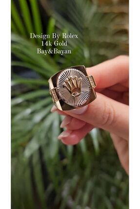 Alt nkaya kuyumculuk 14 Ayar Alt n Bay Rolex Yuzuk Fiyat Yorumlar Trendyol