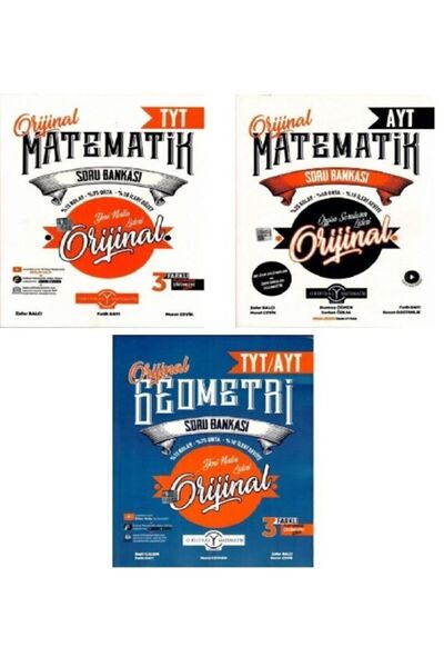 Orjinal Tyt-ayt Matematik Ve Geometri Soru Bankası Seti