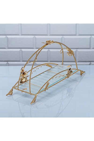 Genel Markalar Desenli Cam Burgulu Baton Sepet 38x20x13cm.