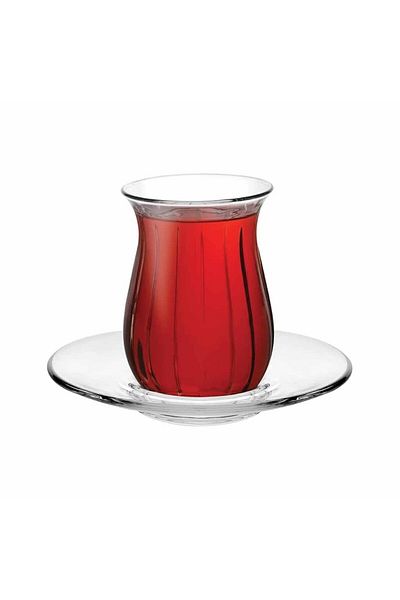 Paşabahçe Linka Tea Set, Plain, 140 ml, 6 Pieces