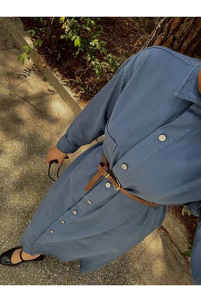 Mevra Indigo Denim Dress