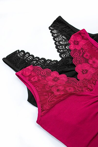 Öts Γυναικείο Βαμβακερό σουτιέν με δαντέλα με δαντέλα Lycra