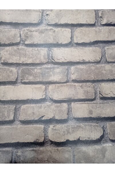 Oskar Osk 3d Taş Desen Simli Duvar Kağıdı