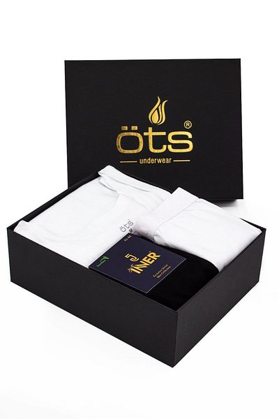 Öts Ανδρικές βαμβακερές κάλτσες μπόξερ 4 τεμαχίων γαμπρού προίκα εσώρουχα