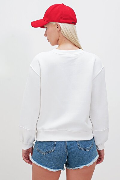 HAKKE Φούτερ με ραμμένο μανίκι με τρεις κλωστές