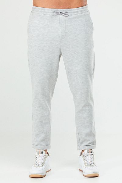 speedlife Pantaloni sport pentru bărbați - Gri Melange, Regular Fit, Bumbac XD0415