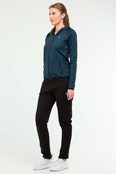 speedlife Γυναικεία αθλητική φόρμα - Μαύρη κανονική Micro Hoodie, Sa2423
