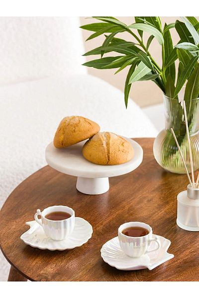 LC Waikiki LCW HOME Oyster Porcelain Coffee Cup Set for 2 Persons 90 Ml