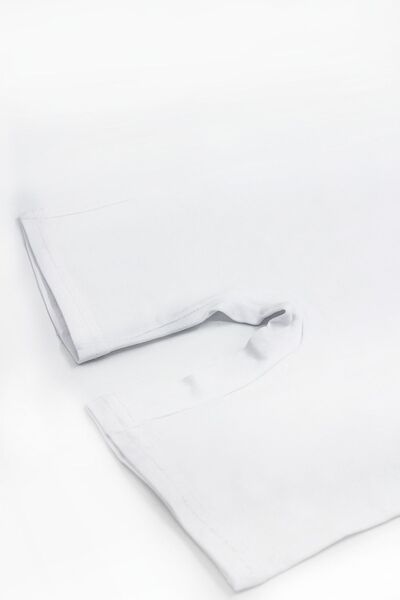 Öts Дълъг боксерски чорапогащник за момиче от 5 части от бял памук и ликра