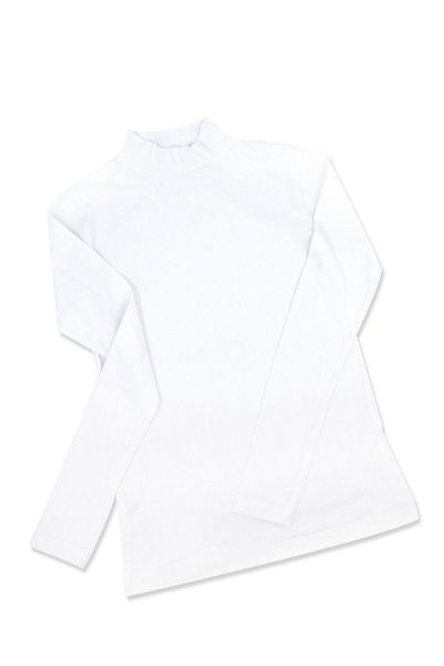 Öts Tricou cu mânecă lungă pentru femei, cu jumătate de gât, din bumbac, din lycra