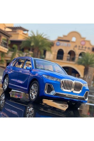 scntoys BMW X7 Araba 1:24 Diecast Metal Model Araba Koleksiyon Araba Sesli Iş...