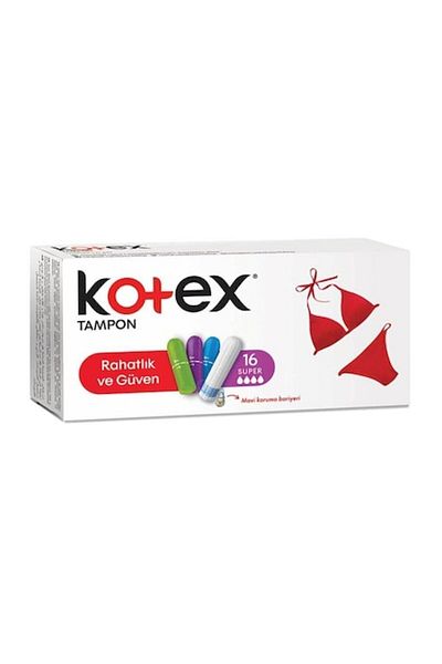 Kotex مجموعة فوط صحية بامتصاص فائق - علبة من 16 قطعة