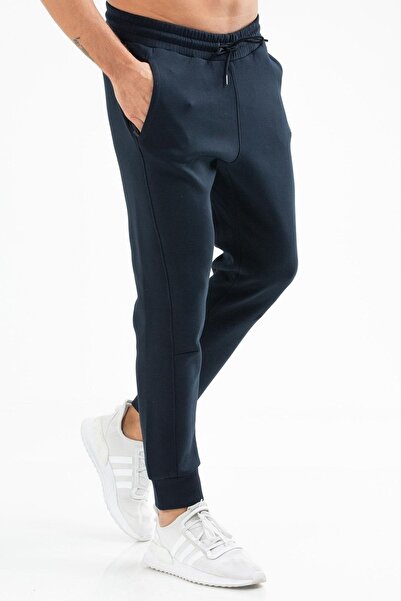 speedlife Ανδρική φόρμα αθλητικής φόρμας Navy Blue κανονική βαμβακερή μανσέτα Xd0165