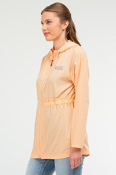 speedlife Sc1074 Model Salmon Hooded Tunica Femei - Regular Fit
