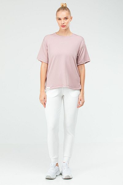 speedlife Powder Ecru Regular Lycra Crew Neck Basic γυναικεία αθλητική φόρμα Sb0892