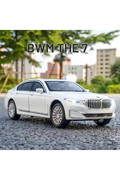 scntoys BMW 760Lİ Araba BMW 7 Serisi Araba 1:24 Diecast Metal Model Araba Koleksiyon Araba Sesli Işıklı