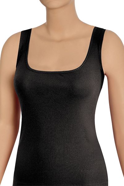 Öts Women's Ribbed Square Collar Cotton Lycra Undershirt