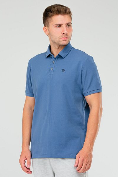 speedlife Tricou cu gât polo pentru bărbați Indigo - 100% bumbac, mânecă scurtă XF1735