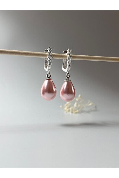 DURAN TAKI TASARIM Mayorka İnci Gümüş Küpe ( 10x14 mm )