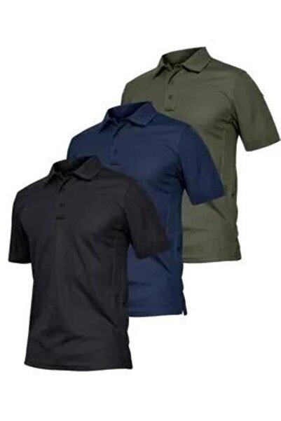 Ümiteks world of clothes Triple Polo Collar Lacos Short Sleeves