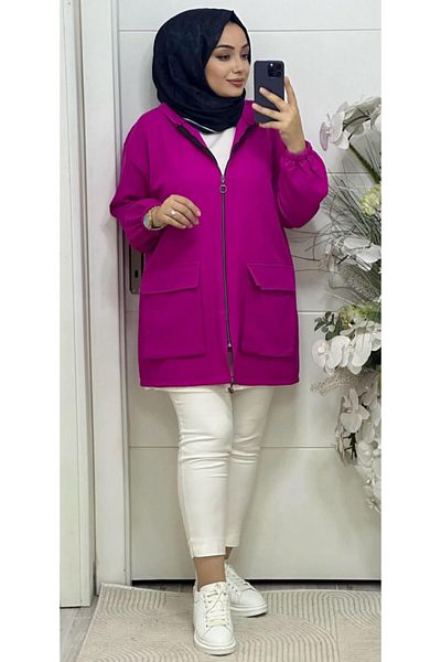 Ebrarengiz Moda ECMEL SCUBA KREP ΓΥΝΑΙΚΕΙΟ ΚΑΠΑΚΙ - Άνετο και κομψό