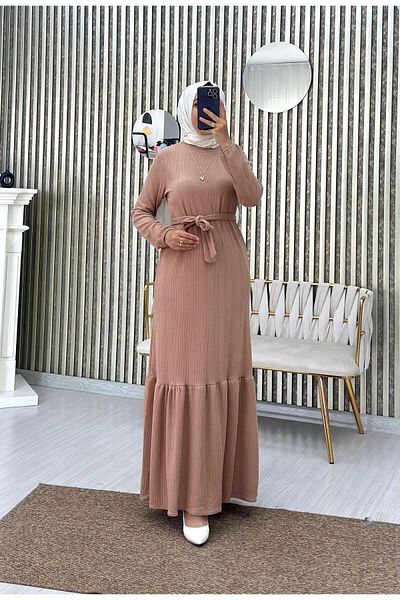 Moda Krash Εποχιακό φόρεμα με μοτίβο μαλλιών