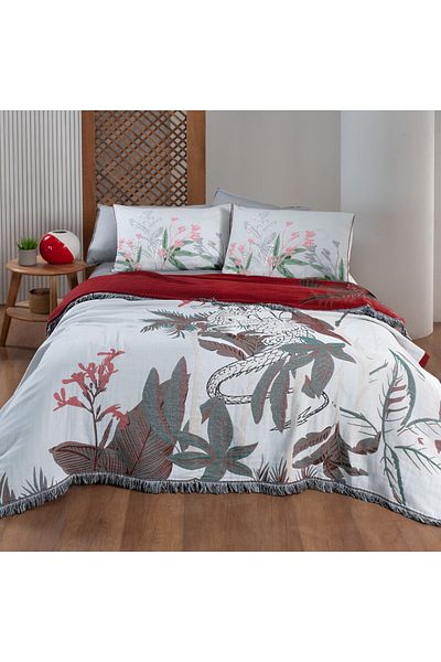 Sarev Dragon Gray Double Painted 100% Cotton Pique Set