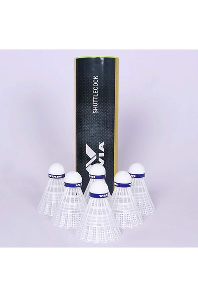 Nivia 702 Nylon Badminton Shuttlecocks (White, Medium Speed)  | High Quality