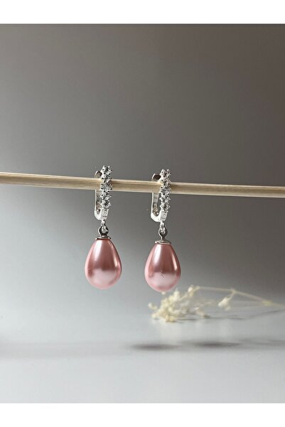 DURAN TAKI TASARIM Mayorka İnci Gümüş Küpe ( 10x14 mm )