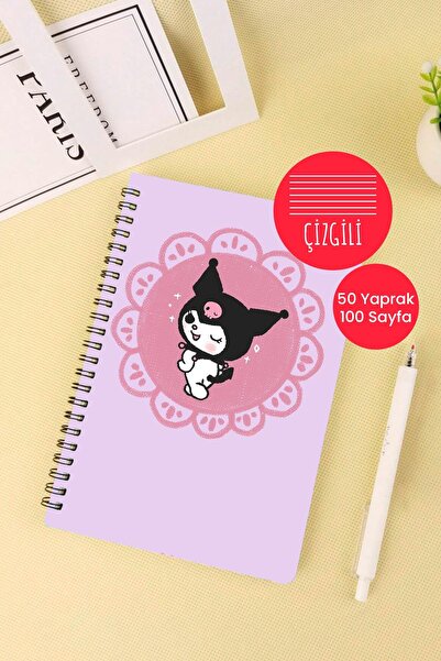 Anime Marketi Kuromi Design A5 Spiral School Notebook 50 Sheets 100 Pages - Ruled