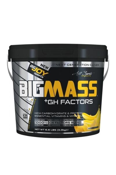 PROTEİN CENTER Bigjoy Bigmass Gainer +Gh Factors 3000 Gr Muz 30 Servis