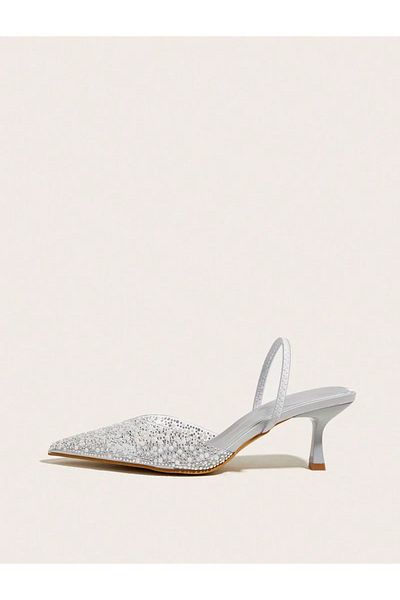 DUXAL SHOES Gale Pearl Detailed Open Back Heeled Shoes