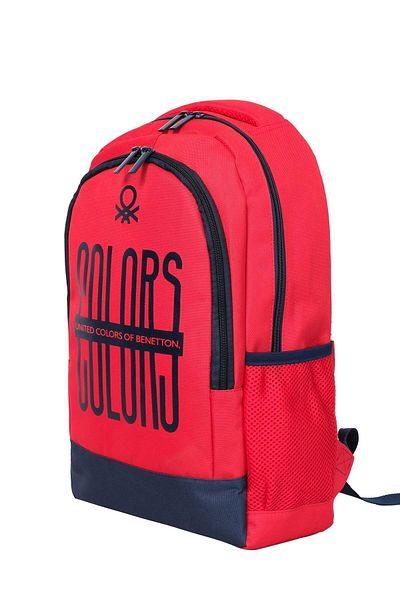 Benetton Elegant Girl's Primary School Bag - Red Baggy Mood 13050