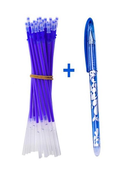 İşkur Makina Blue Inside and Pen - Heat Flying, 10 Nib Erasable Refill Pen