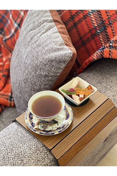 Yaman Hediyelik Ahşap Koltuk Tepsisi, Yan Sehpa, Koltuk Kenarı, Katlanabilir ...