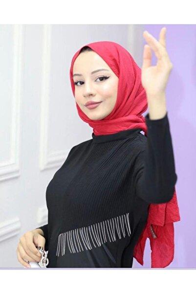 Gamzem Tesettür uzun deri detaylı şık harika elbise