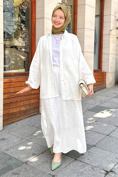 Gizce Arila White Set