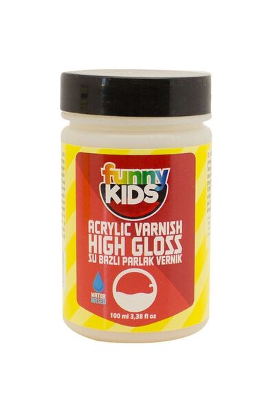 Rich Funny Kids Su Bazlı Parlak Vernik 100ml