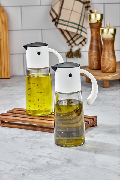 Cooker Lemon Sprayer Glass Bottle - Oil Pot Oil Vinegar for Kitchen Food
