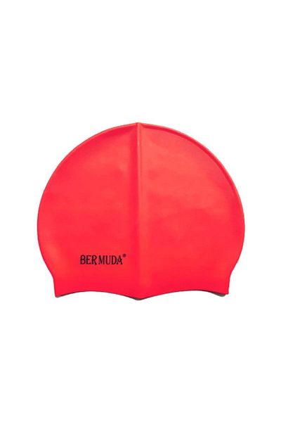 BERMUDA Silicone Bonnet Swimming Swimmer Cap Elastic Swimming Cap Silicone Swim Cap For Sea Pool