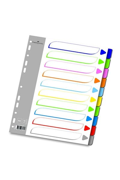 Faber Castell Faber-castell A4 Separator 12 Color Plastic FC-20125075250107