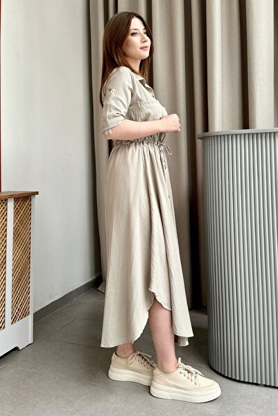 Gizce Alena Beige Dress