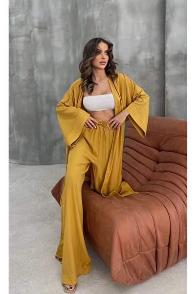 REFİŞ BUTİK VE AKSESUAR LONG SLIT CHIMONO SET