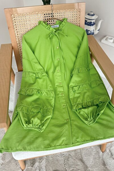 Gizce Neol Green Tunic