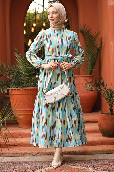 Gizce Leilla Turquoise Dress